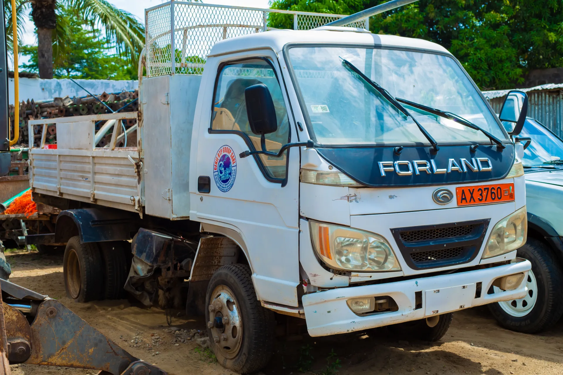 Camion transport matériaux BTP